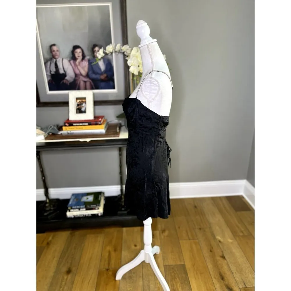 For Love & Lemons Gabrielle Mini Dress Black Women's Size Large - Image 6