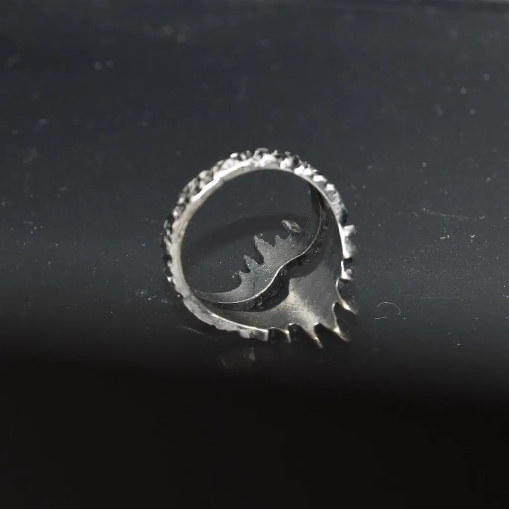 Medieval Ring with Stalagmites Silver - Image 7