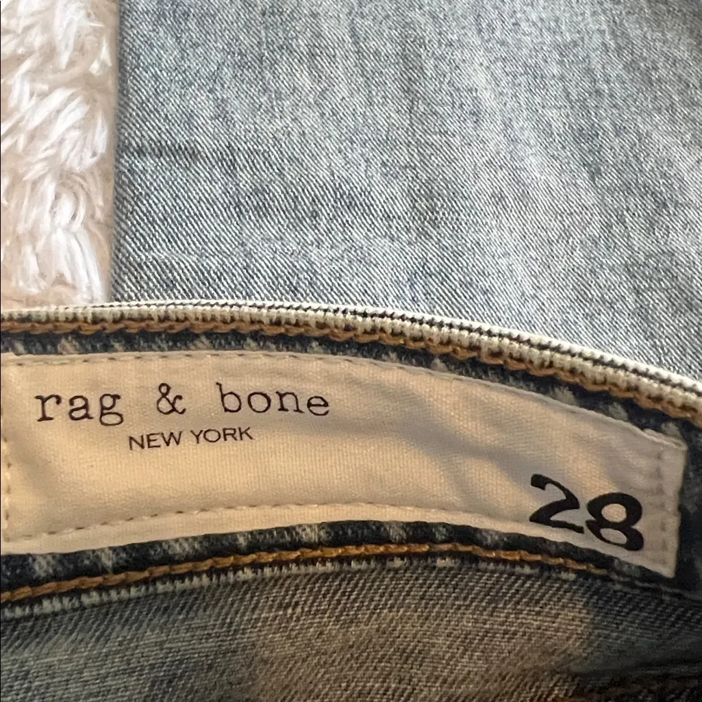 Rag & Bone Stella Cate Mid Rise Skinny Jean Medium Indigo Wash 28 x 30 NWT - Image 7
