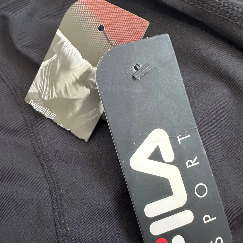 Fila Sport Leggings Women's XXL Black Live In Motion Drawstring Tru Dry Gym New - Image 7