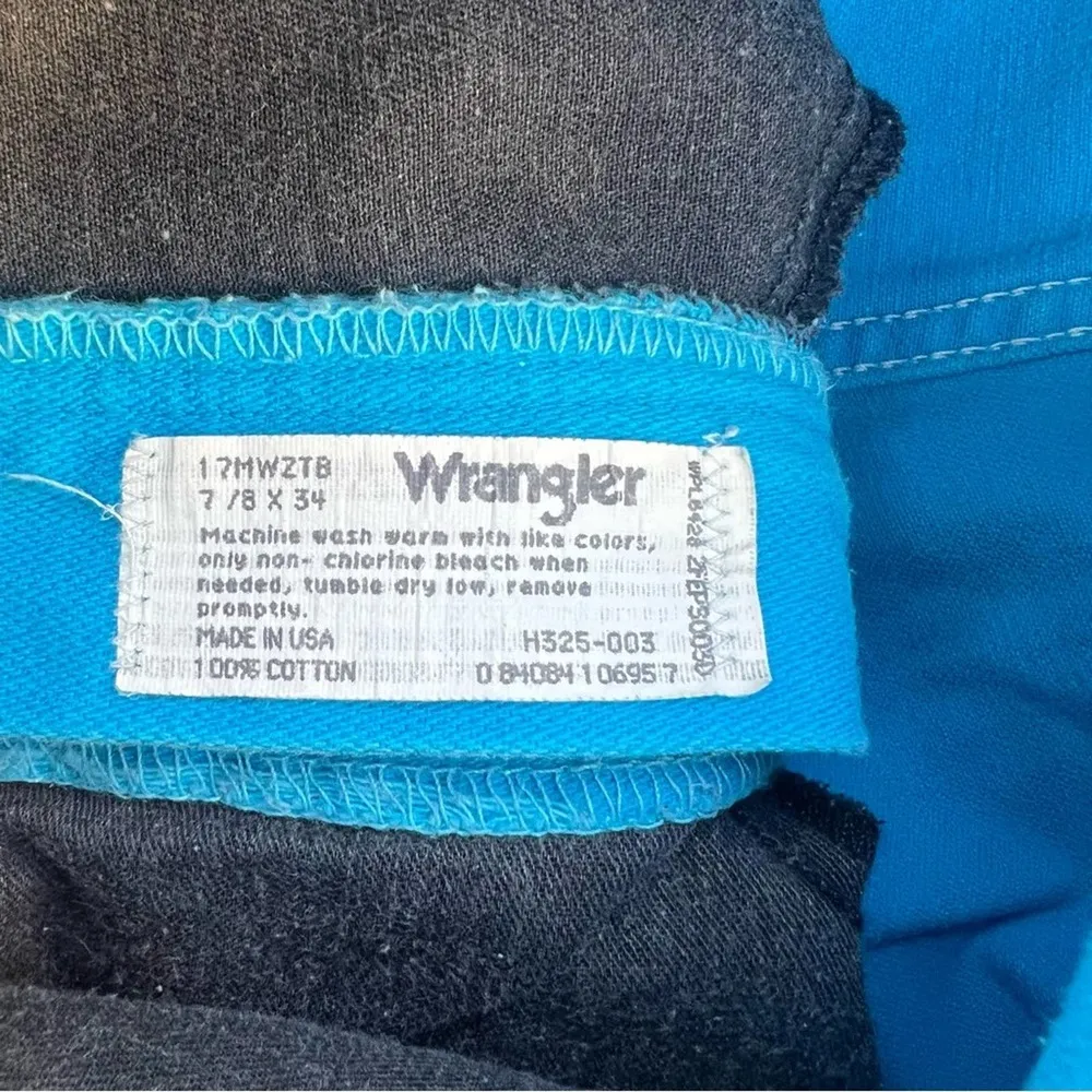 Vintage 80s  Silverlake cerulean blue high rise taper leg cowgirl jeans - Image 8