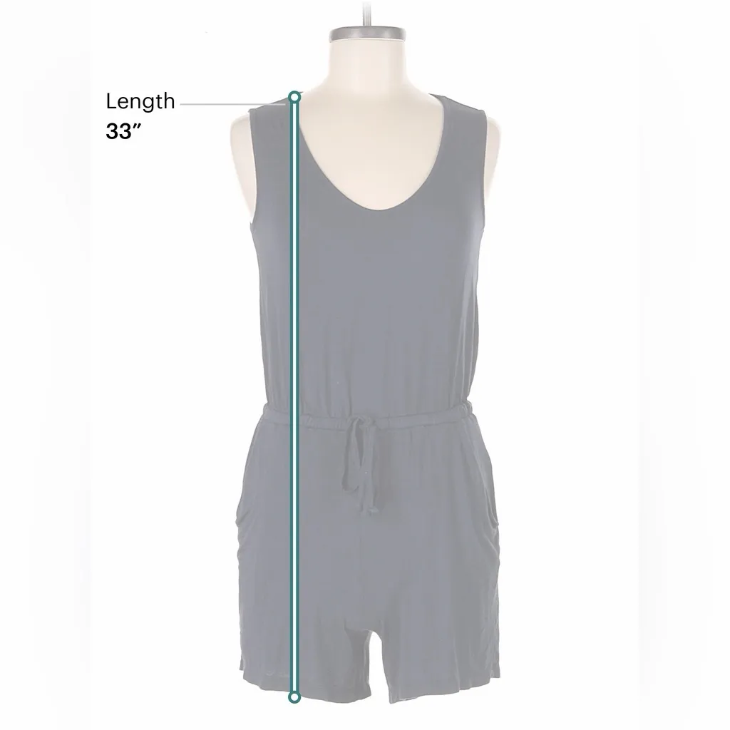 $90 NWT C&C California Women's Shorts Romper Cover Up loungewear Navy Blue - Image 3