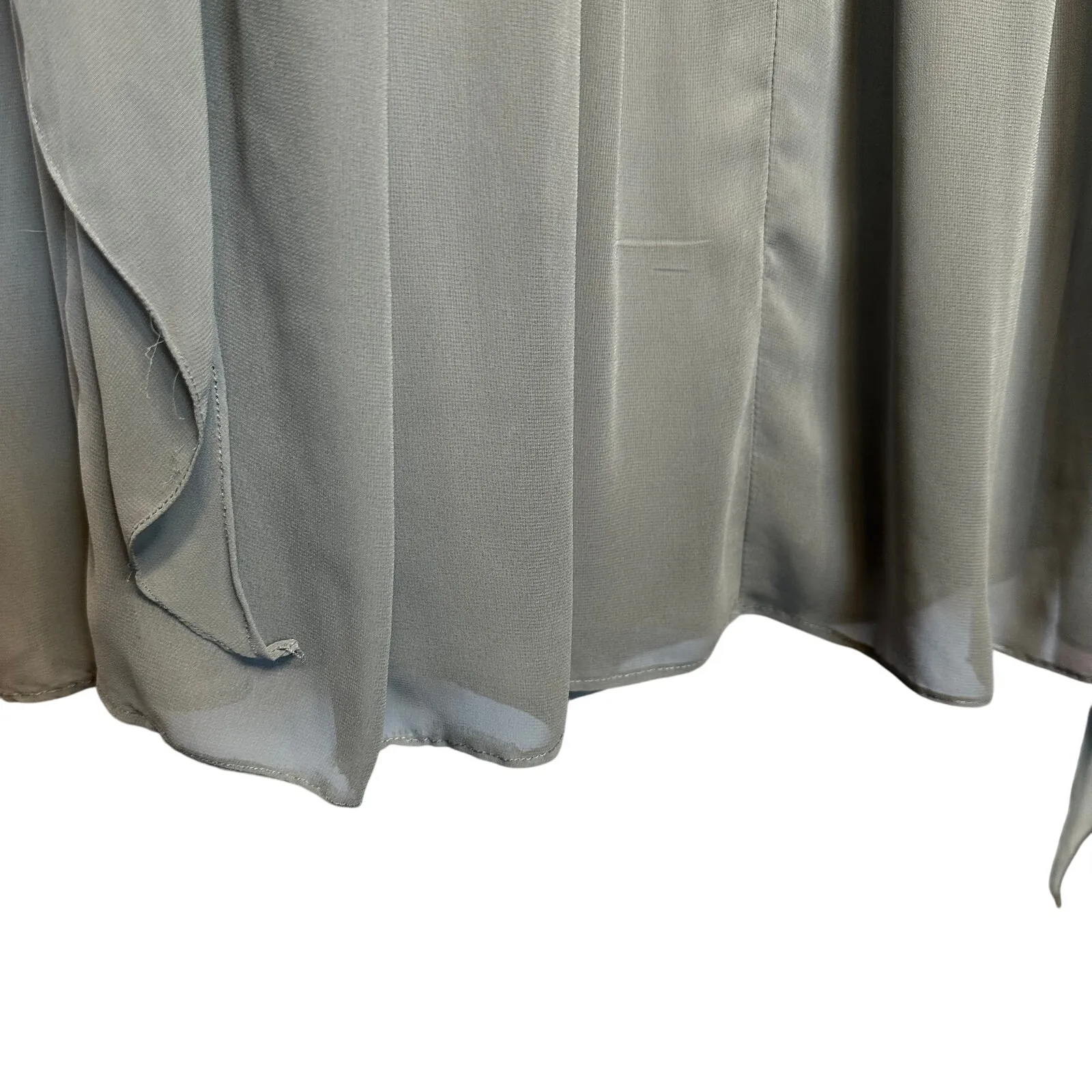 Dessy Collection‎ Charcoal Gray Style 2833 Halter Bridesmaid Formal Dress Size 4 - Image 8