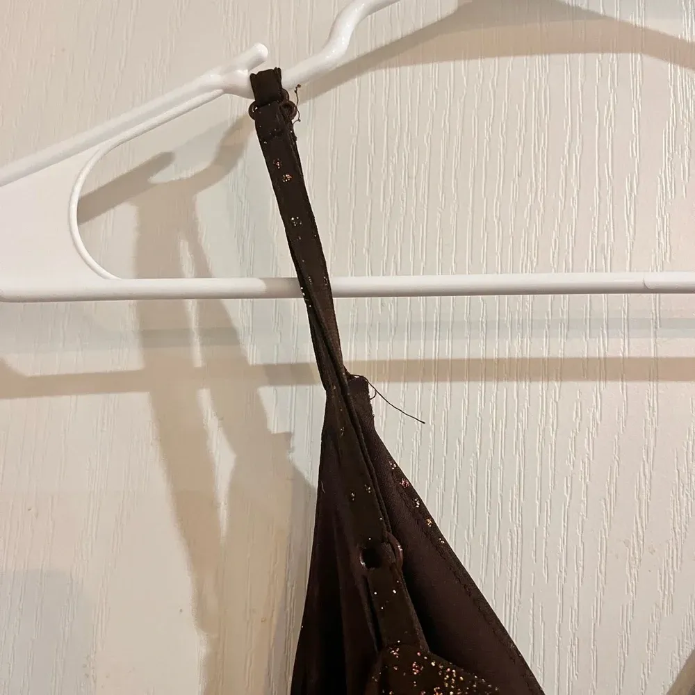 Vintage La Belle Bodycon Dress Gold Size M - Image 4