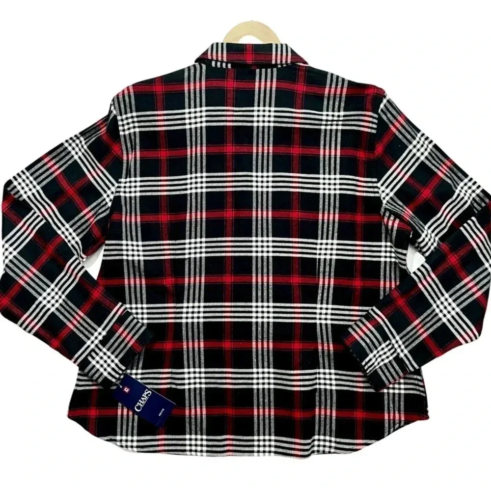 NWT Chaps Ralph Lauren Plaid Zip Up Jacket - Image 5