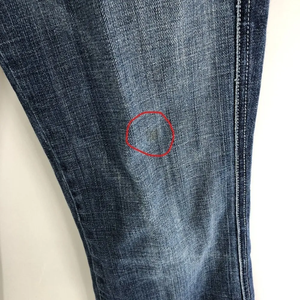 7 For All Mankind Womens Jeans A Pkt Flip Flop Boot Cut Medium Wash 28 - Image 3