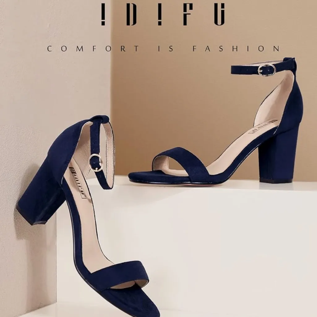*NWT* IDIFU Women's 3 Inch Heel Sandals for Women - Image 5