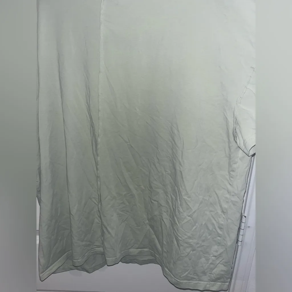 Layered Fabric Star Patchwork MintGreen Oversized T Shirt Y2K Indie Americana XL - Image 8