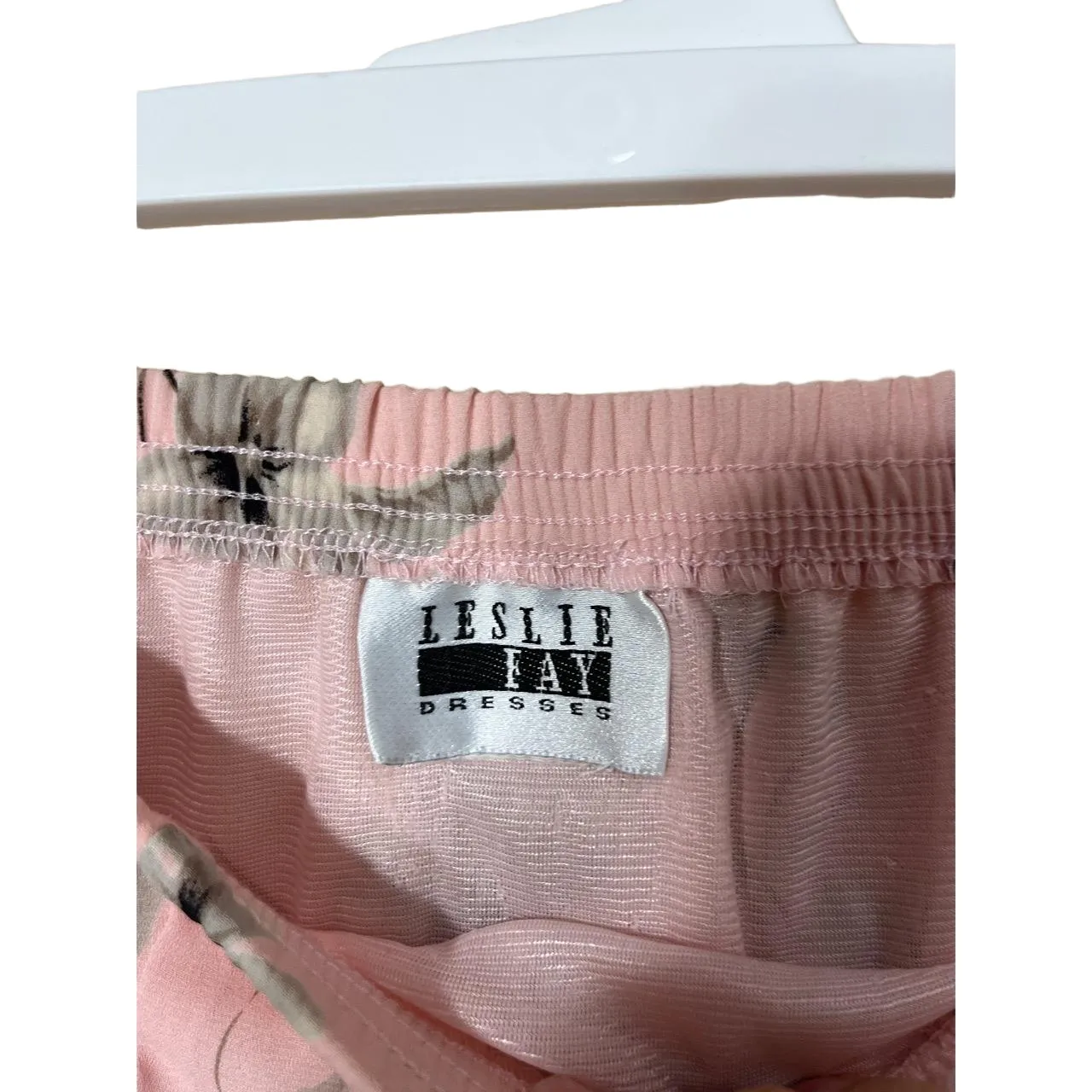 Leslie Fay Vintage Floral Pattern Elastic Waist Maxi Aline Skirt Size M/L‎ - Image 7