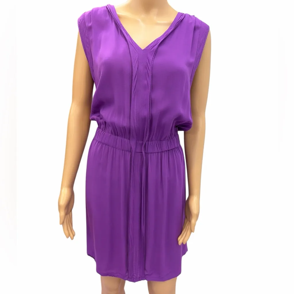 Converse Purple Sleeveless V Neck Dress Womens Large - Image 3