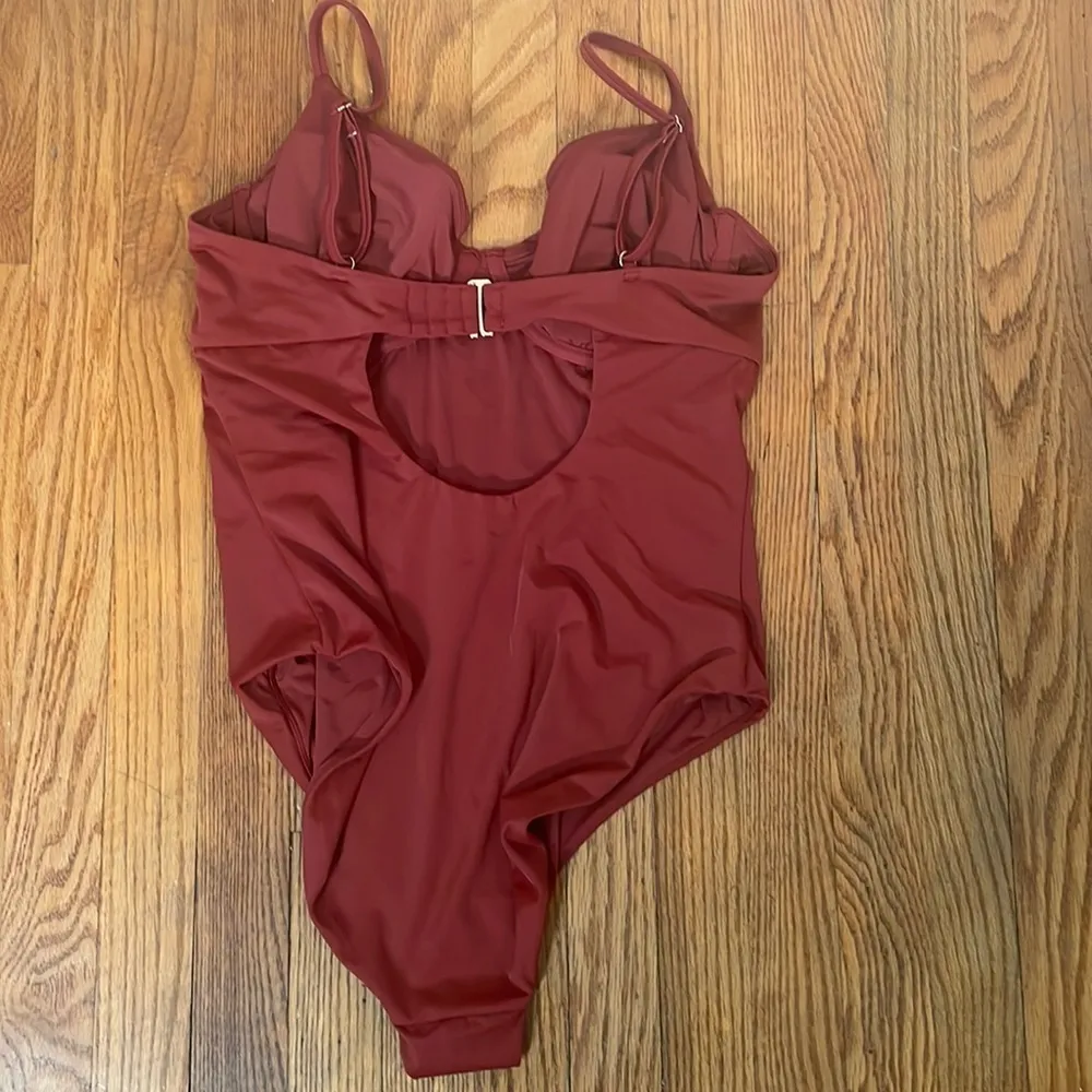 Andie Swim The Bermuda One Piece Swimsuit Truffle size S D/DD NWT‎ - Image 5