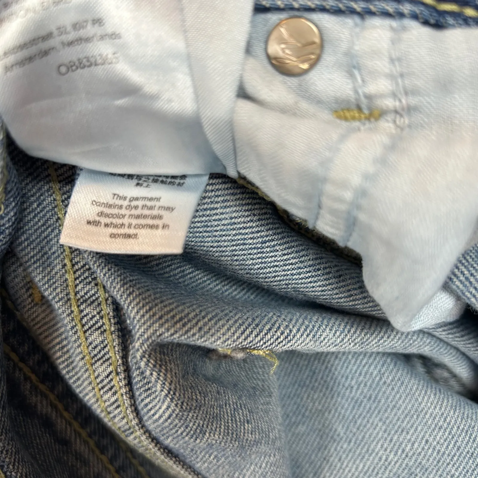 We The Free‎ Maggie Button Fly Denim Cropped Jeans Womens Size 25 Frayed Hem - Image 7