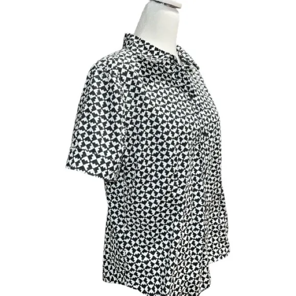 Black and White Patterned Shirt - Image 3