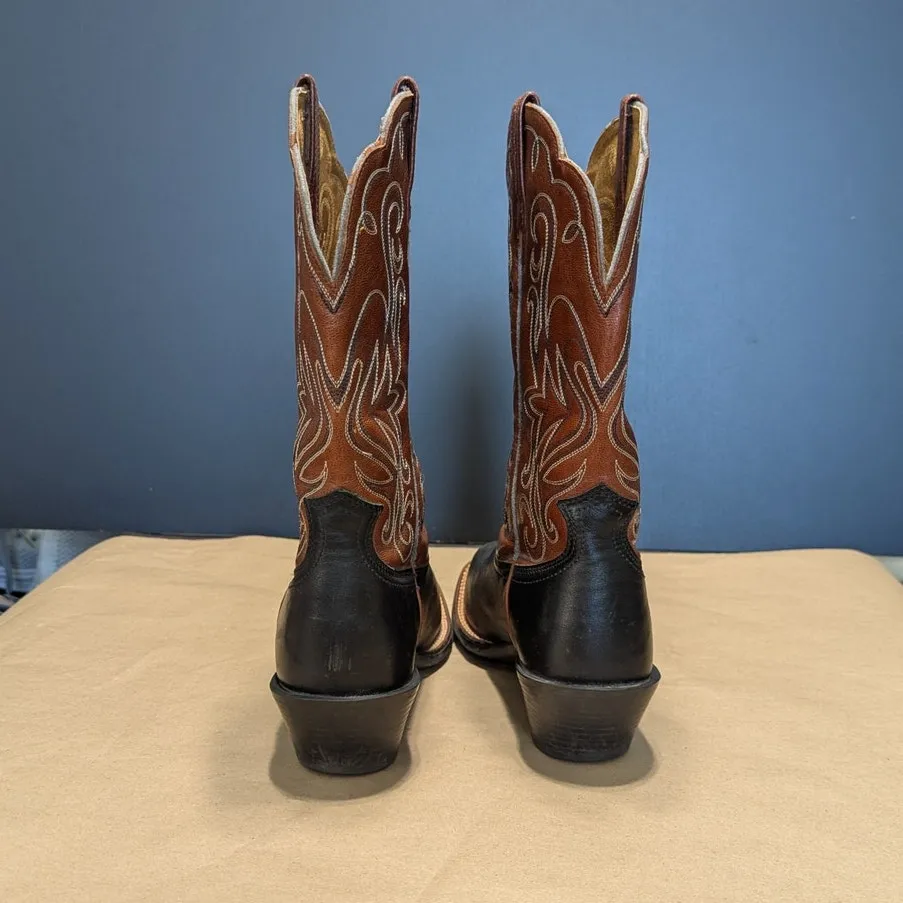 Ariat Legend Square Toe Leather Cowboy Boots Embrodiered Western Cowgirl Womens - Image 3