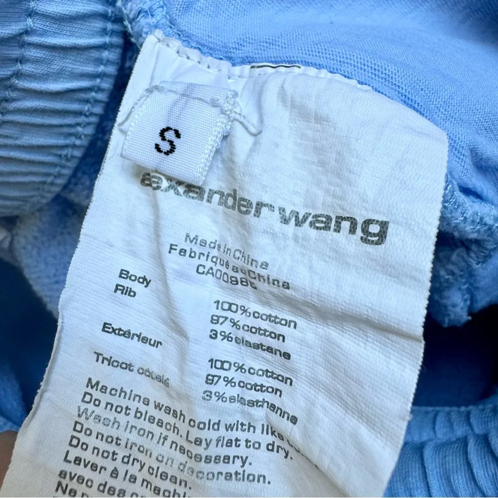 Alexander Wang Terry Shorts Blue - Image 8