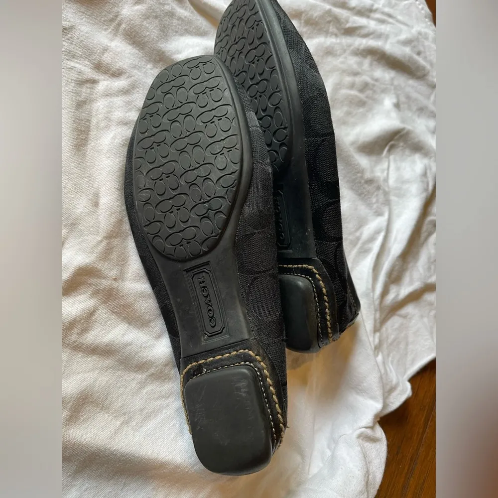 Coach Black Monogrammed Fabric Loafers SUMMER size 5 1/2 - Image 6
