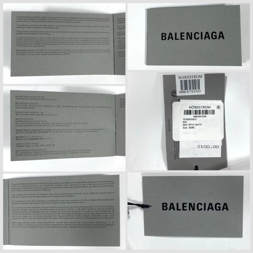 Small Monaco Leather Shoulder Bag Optic White NEW 7878962AA3Z - Image 5