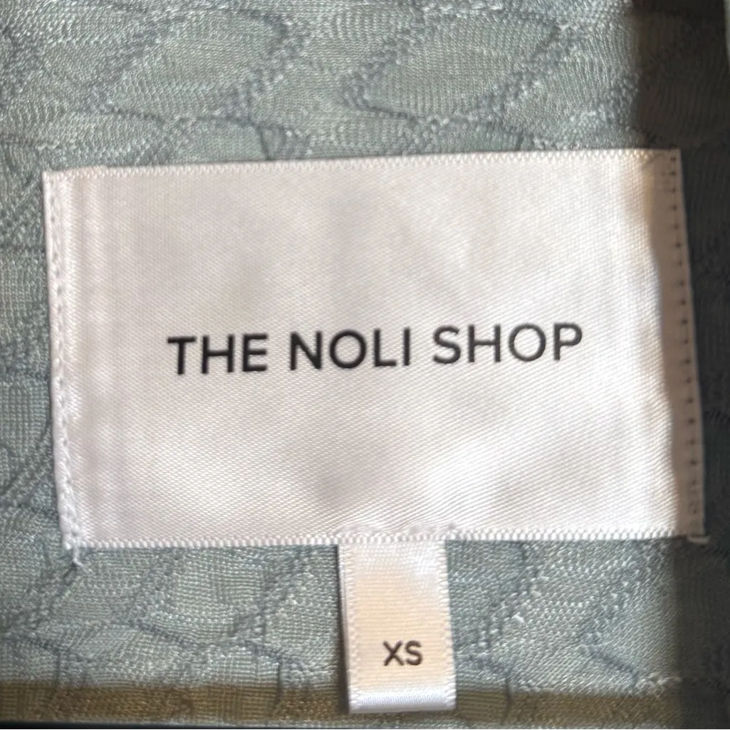 The Noli Shop Florence Sheer Turtleneck Blue Size XS - Image 4