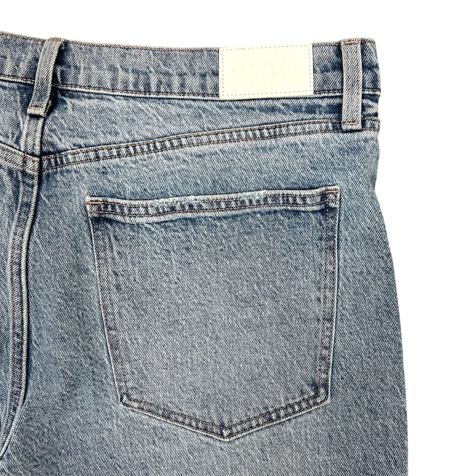 Pistola Lana High-Rise Ultra Wide Leg Jean Plus Sz 33" Petite Break Light Wash - Image 15