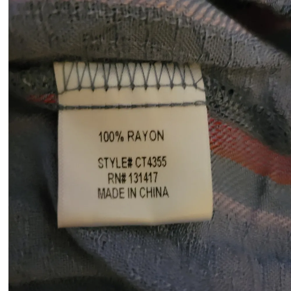 Ruffle Tiered Tank Top Beachy Coastal Stripes Vacation Boho Summer Cruise Size M - Image 4