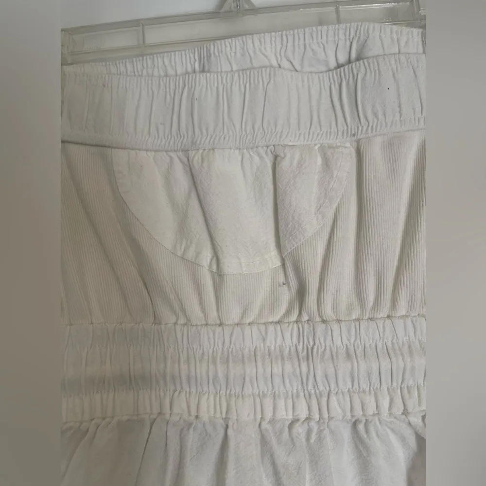 Free People FP Beach Akoi Tube Romper
Dress Ivory Smocked Solid nwot - Image 15