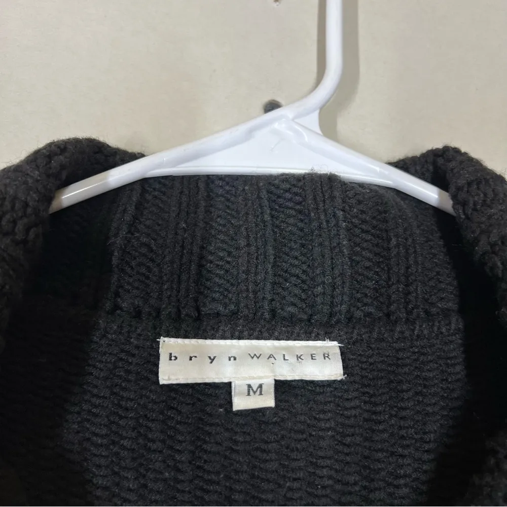 Bryn Walker Wool Blend Thick Chunky Knit Cardigan Size Medium - Image 12