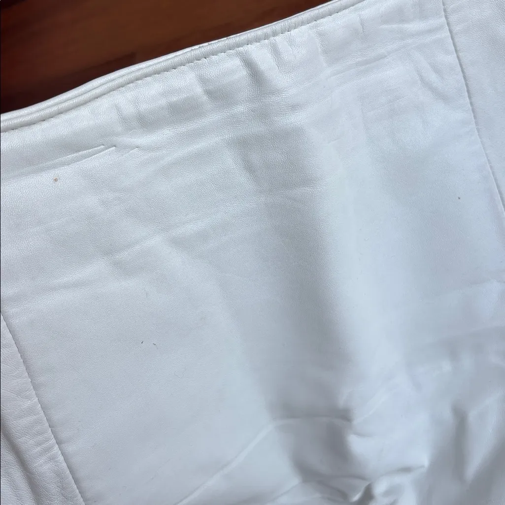 80s white leather suit Size 8 - Image 4