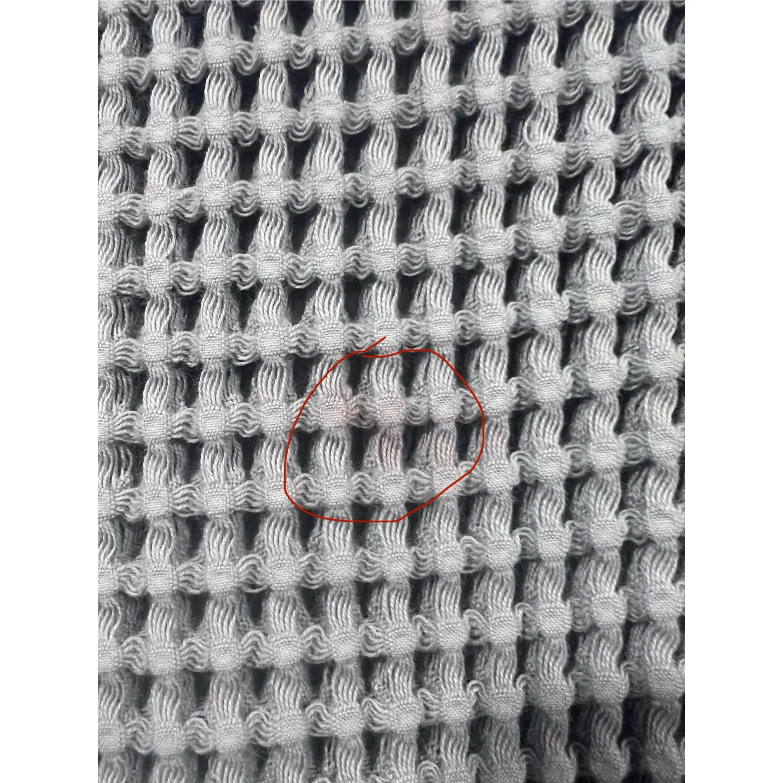 Brooklinen Dreamweave Waffle Robe Tie Waist Turkish Cotton Gray S/M - Image 4