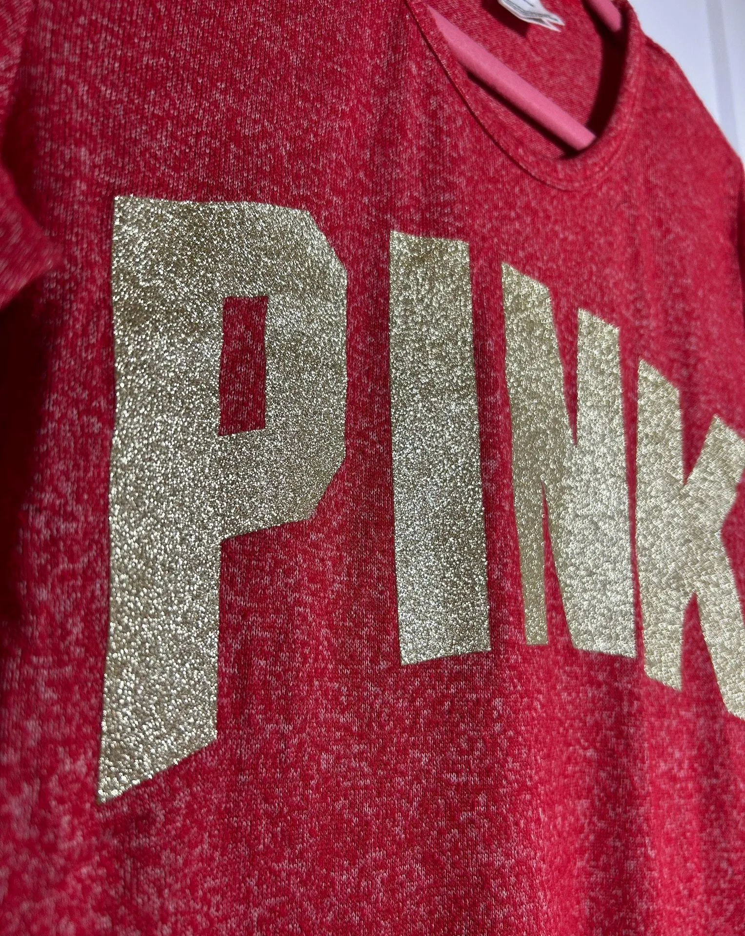 Medium Victoria’s Secret Pink Christmas top - Image 3