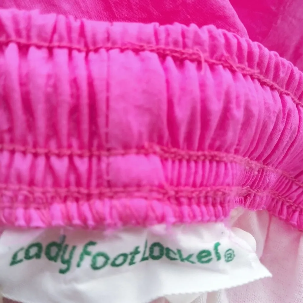 Vintage Lady Foot Locker 90's Hot Pink Barbie Core Windbreaker Joggers Size M Size M - Image 7