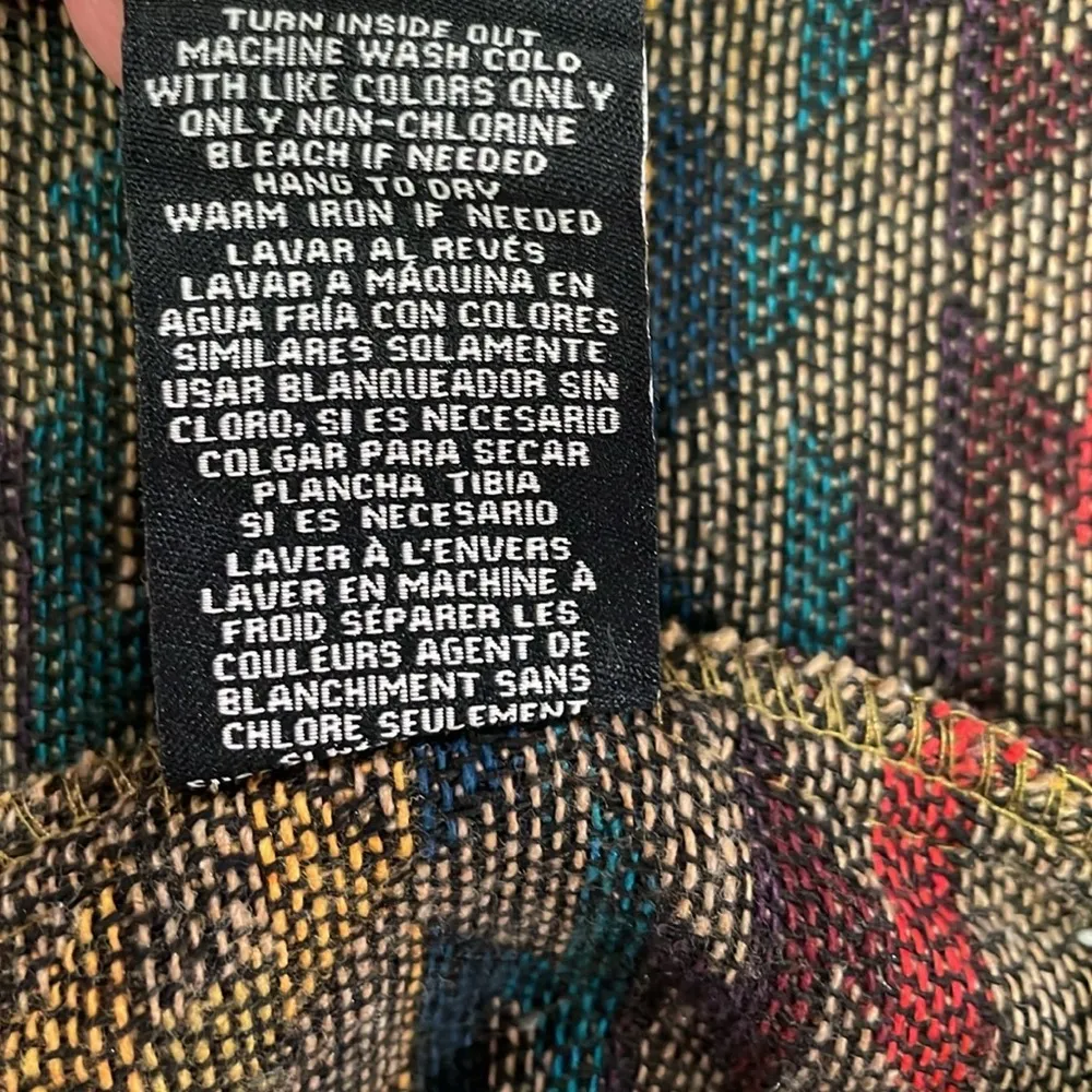 Aztec jacquard pattern cropped Pendleton style Santa Fe BBJ southwestern design - Image 9