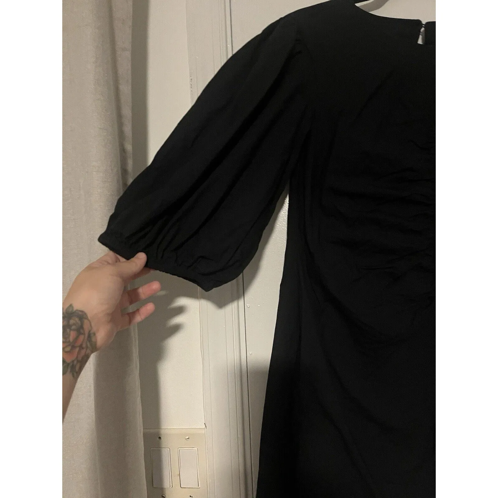 FREE‎ PEOPLE Hope Puff Sleeve Cotton Minidress Size Large - Image 9