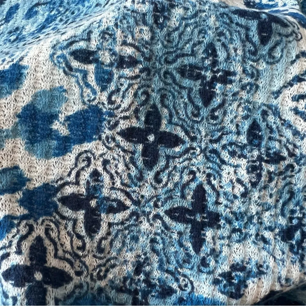 NWT Ruby Rd Woman Cowl Neck Sweater Size 2X Shades of Blue Lightweight R10 - Image 6