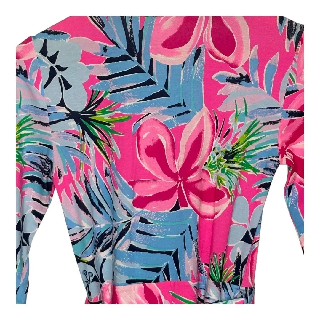 Lilly Pulitzer Jessalynne Wrap Dress Romper Cockatoo Pretty in Pink Size XS‎ - Image 8