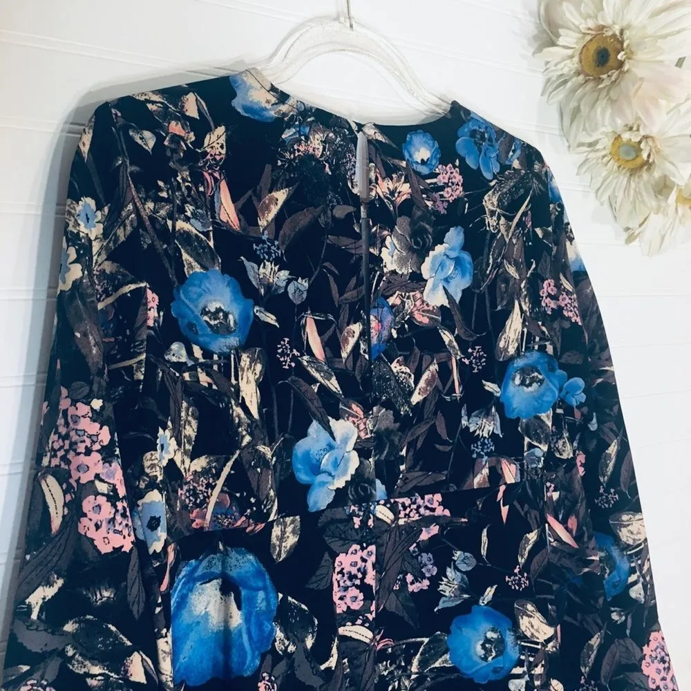 NEW Gianni Bini Retro Bell Sleeve Floral Dress - Image 3