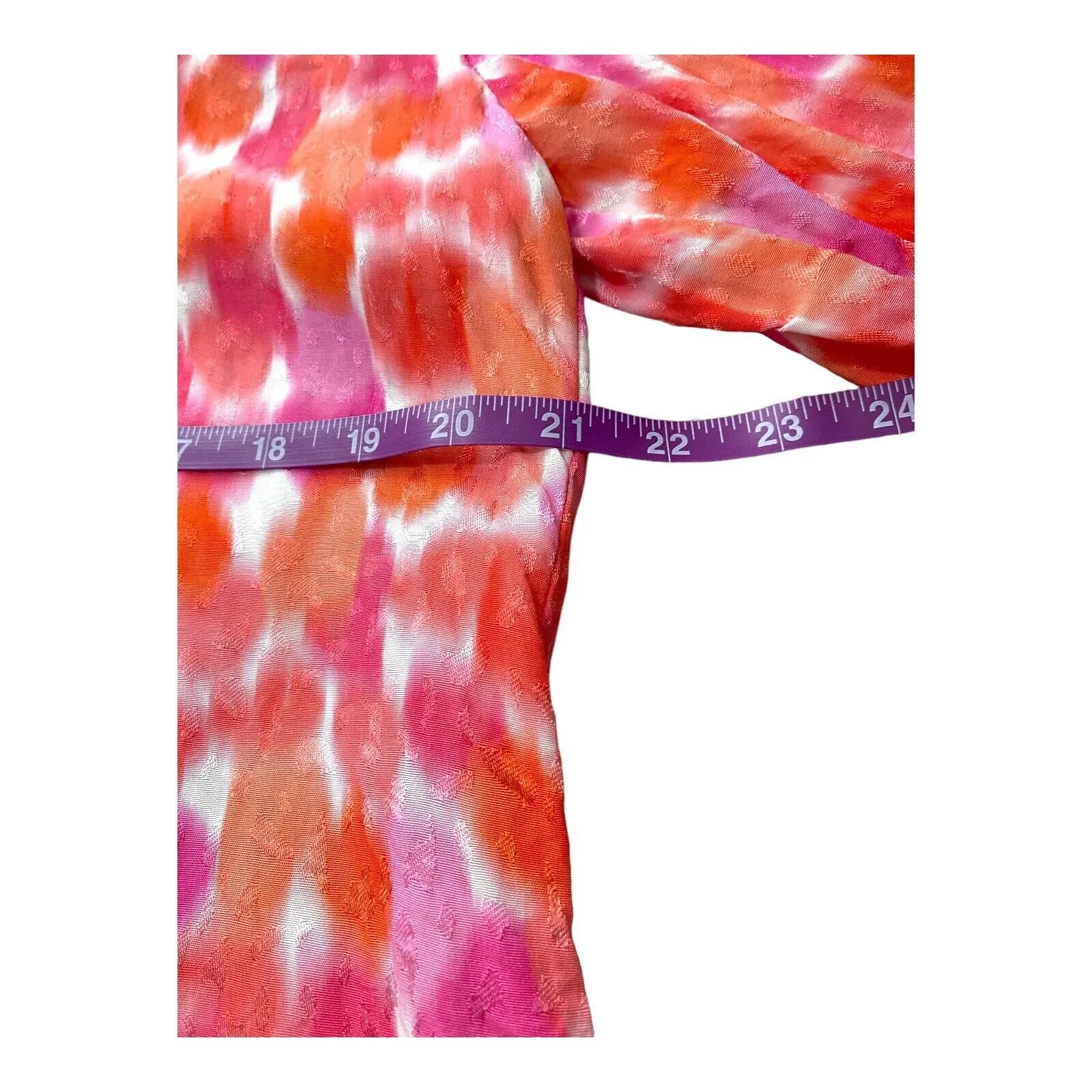 Amanda Uprichard Everyday Top in Rosato Print Pink Orange Spring Blouse Size‎ L - Image 6