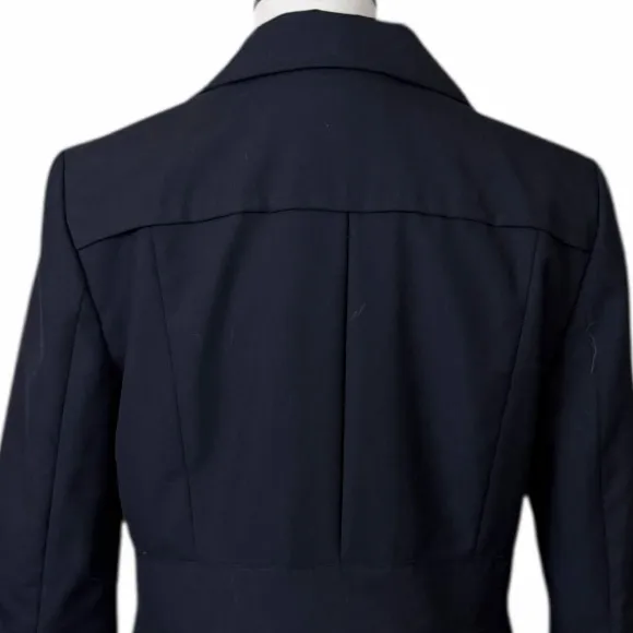 Ann Taylor Blazer Black Tailored Button Front 3/4 Sleeves Jacket Women’s Size 10 - Image 10