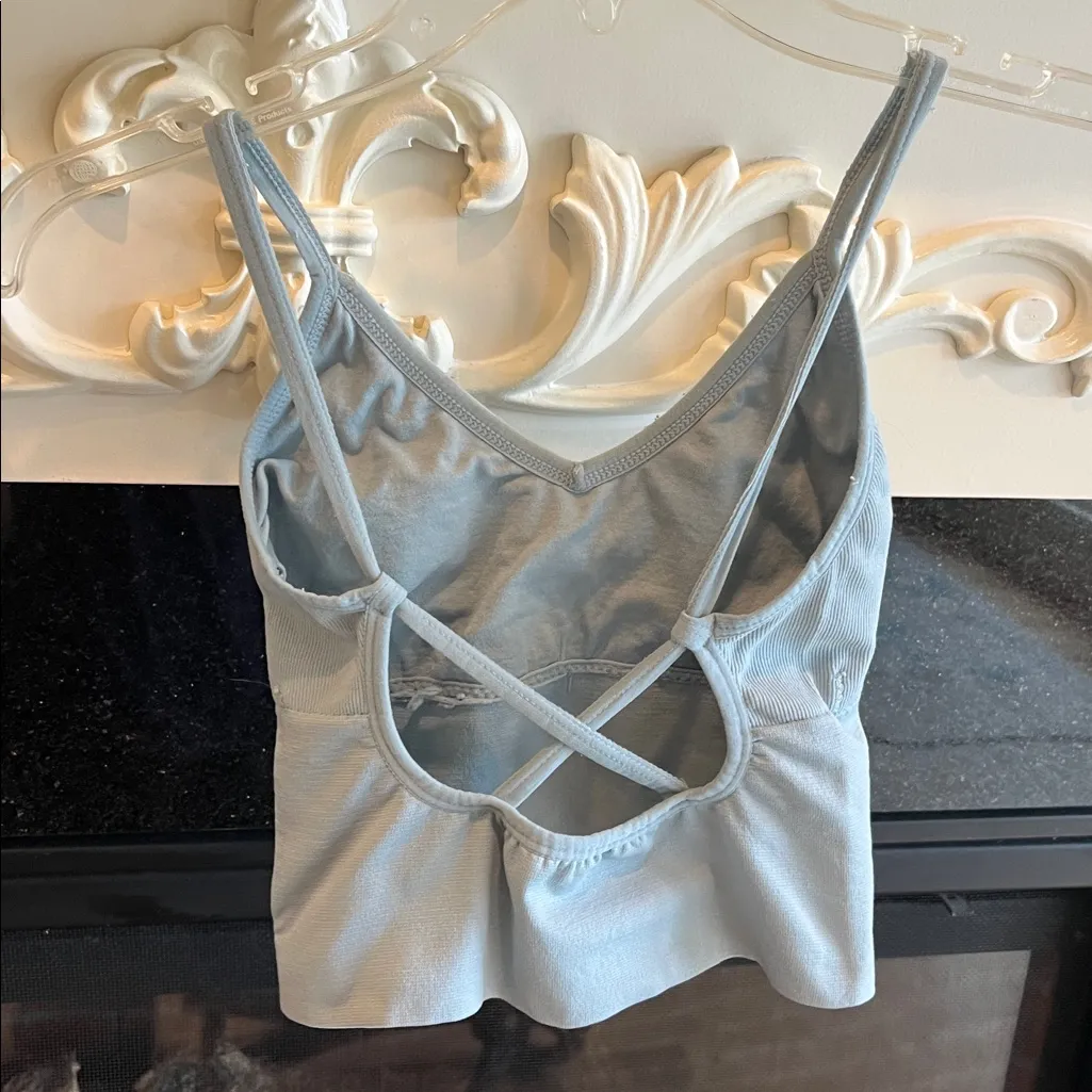 Comfy Sports Bra Powder Blue - Image 3