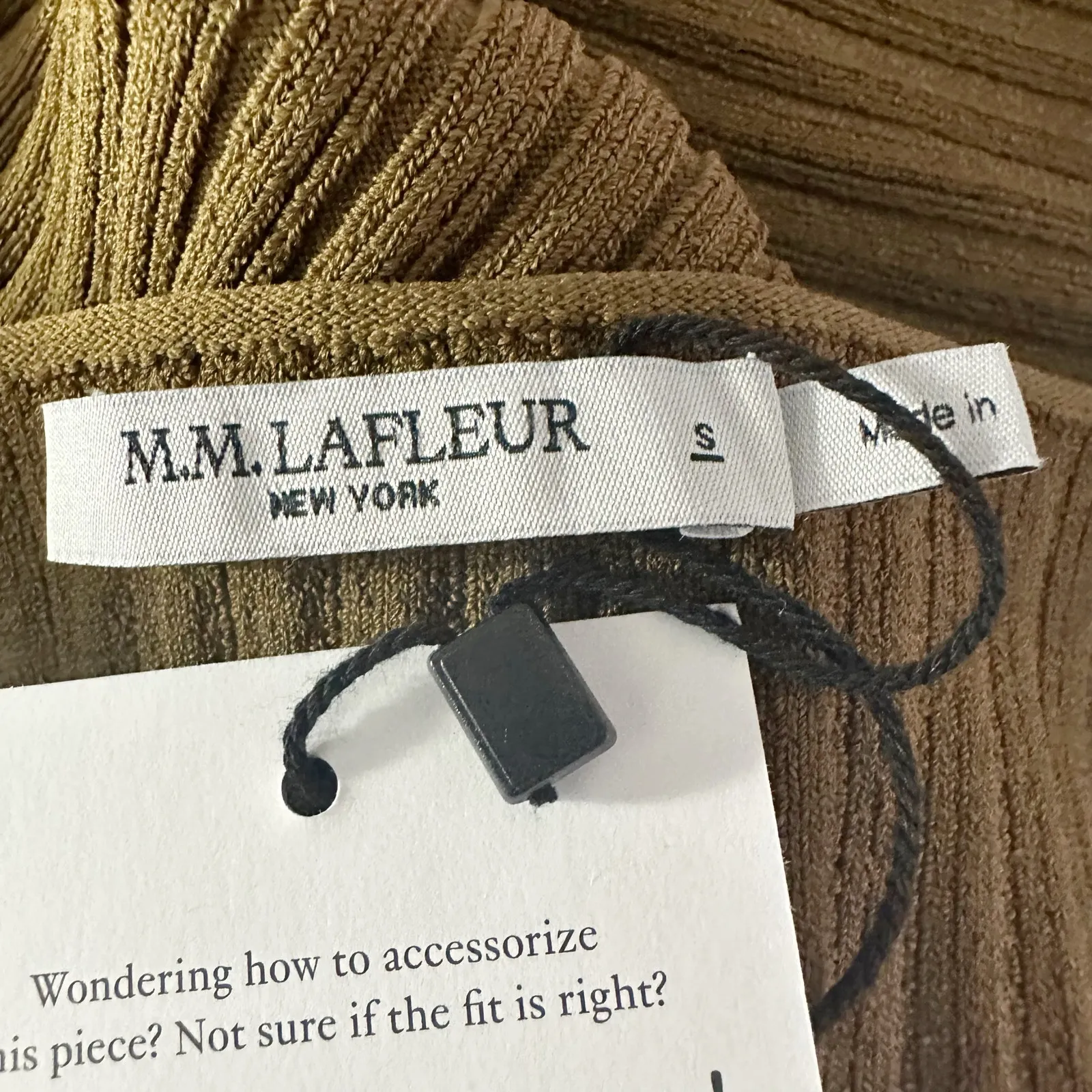 M.M LaFleur The Vincent Dress Ribbed Jardigan Knit Size Small Deep Fern - Image 4