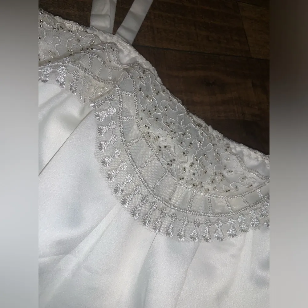 Rya Primrose beaded Chemise Nwt M 135$ boho slip satin Anthropologie spring sexy - Image 7