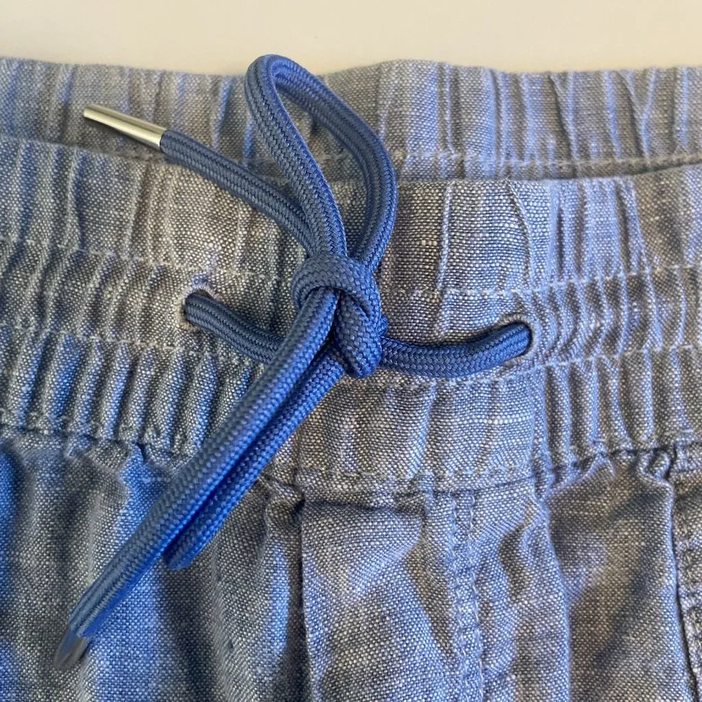 Athleta Cabo Linen Jogger Pants Chambray Blue Size 10 T Tall‎ Athleisure Sporty - Image 8