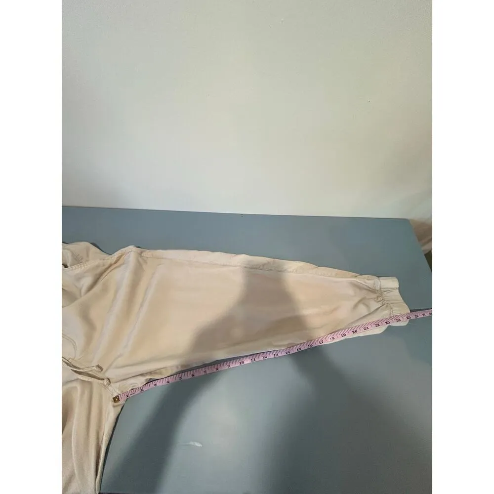 Abercrombie tan jogger pants size L high waisted elastic waist Size L - Image 5