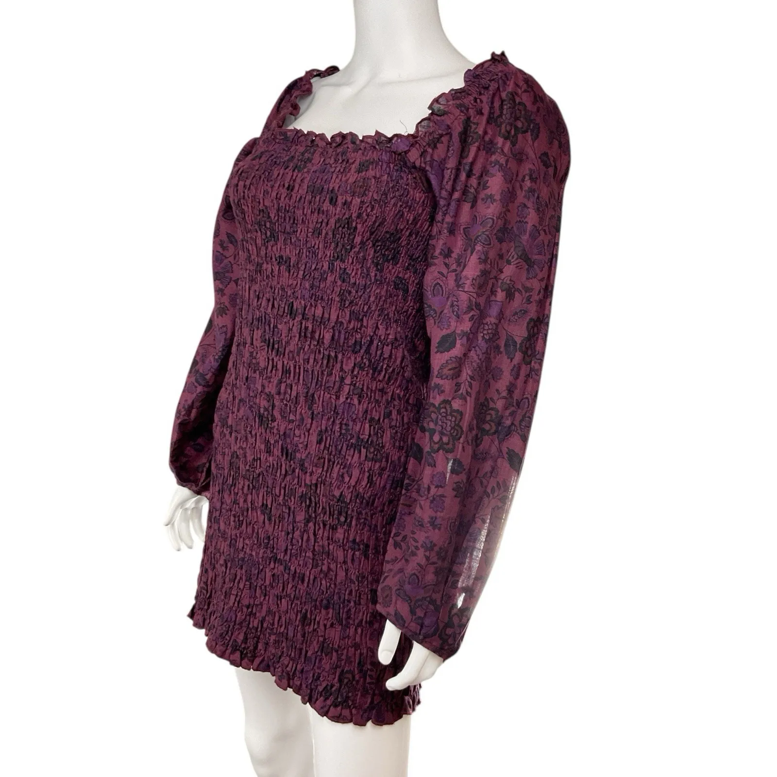 Free People Smock It To Me‎ Mini Dress SZ SMALL - Image 2