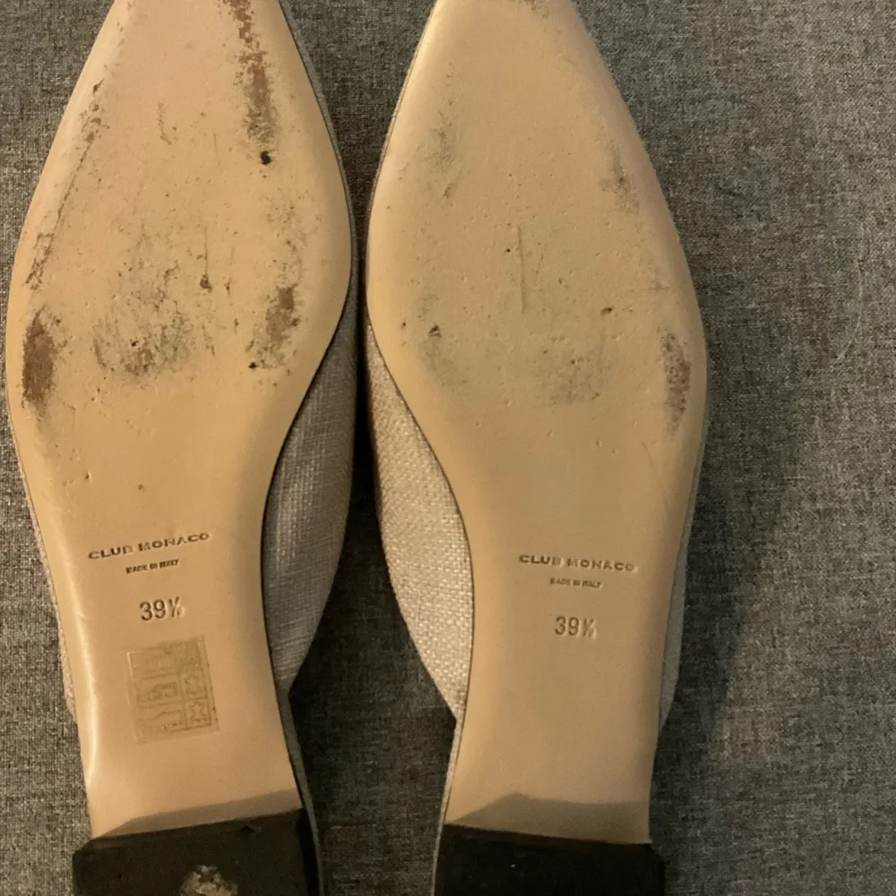 Club Monaco Zaydie linen mules size 39.5 or US 9 women’s - Image 7