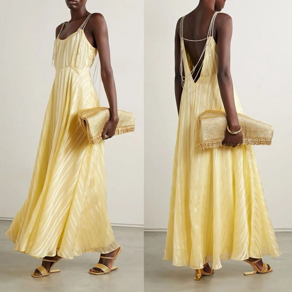 LoveShackFancy Darralis‎ Dress in Soft Yellow - Image 2