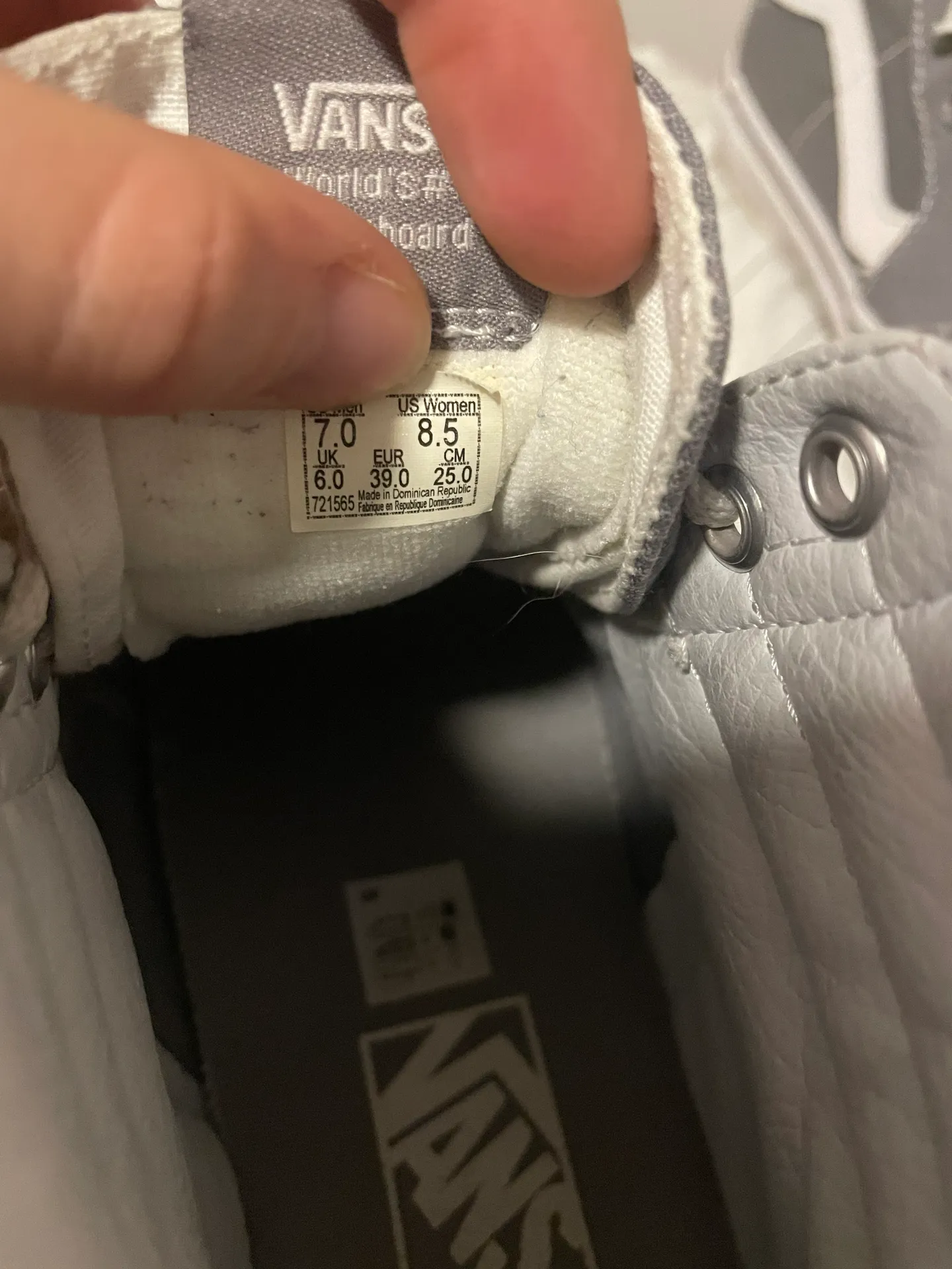 Vans Grey high top - Image 2