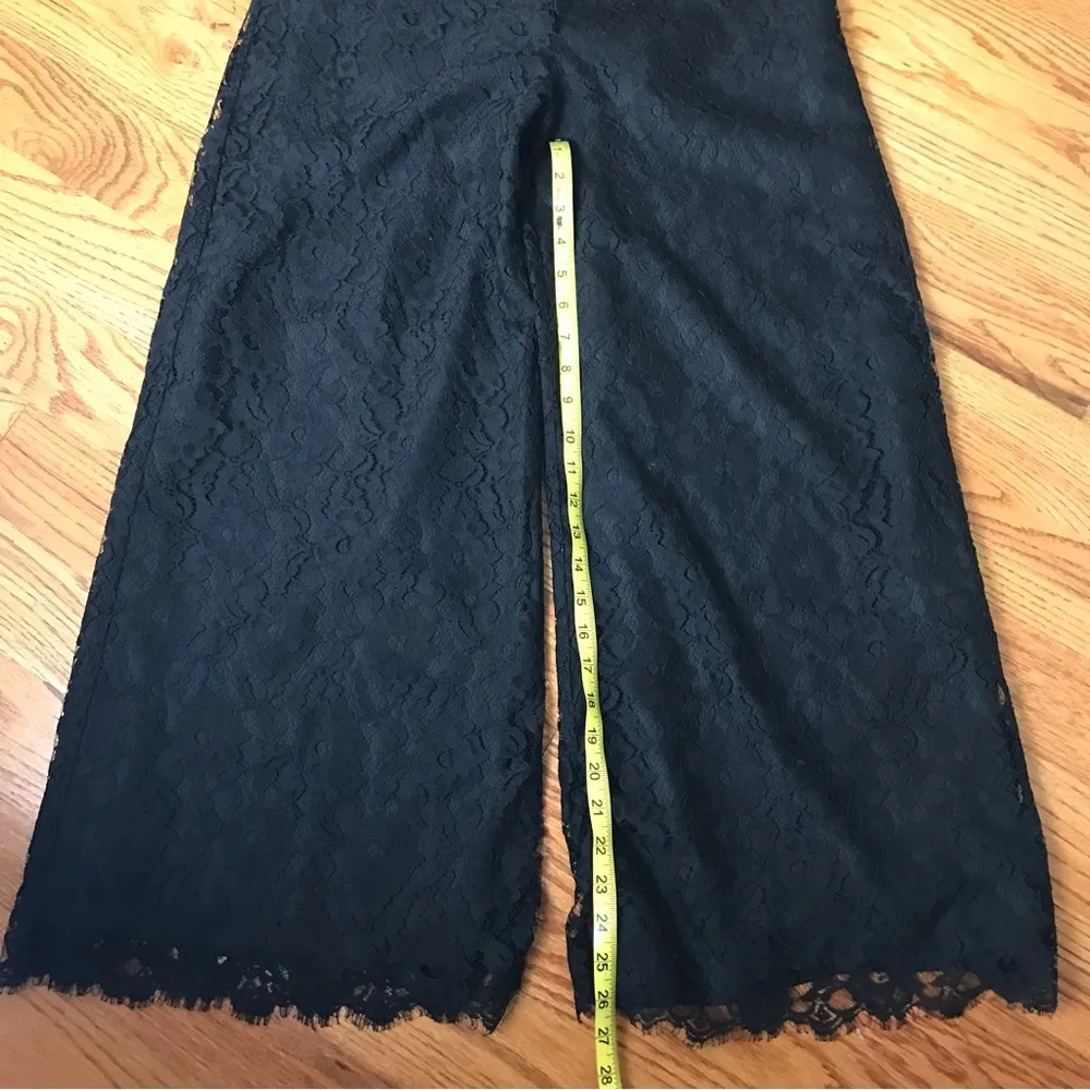 Black Lace Dress Pants Size M - Image 8