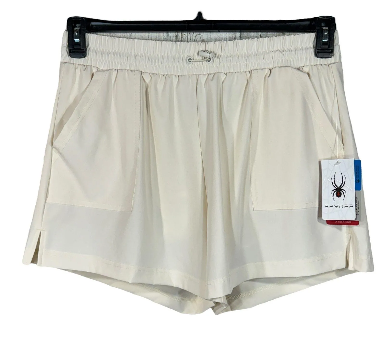 Spyder X-Large Trail Shorts Pull-On Quick Dry Pockets Stretch Lightweight Pearl - Image 1