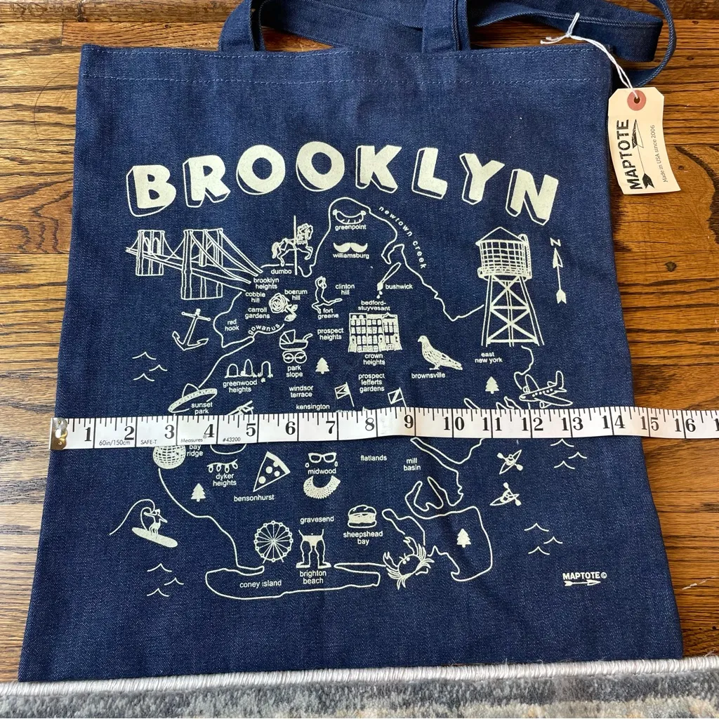 Navy Brooklyn Tote Bag Blue - Image 3