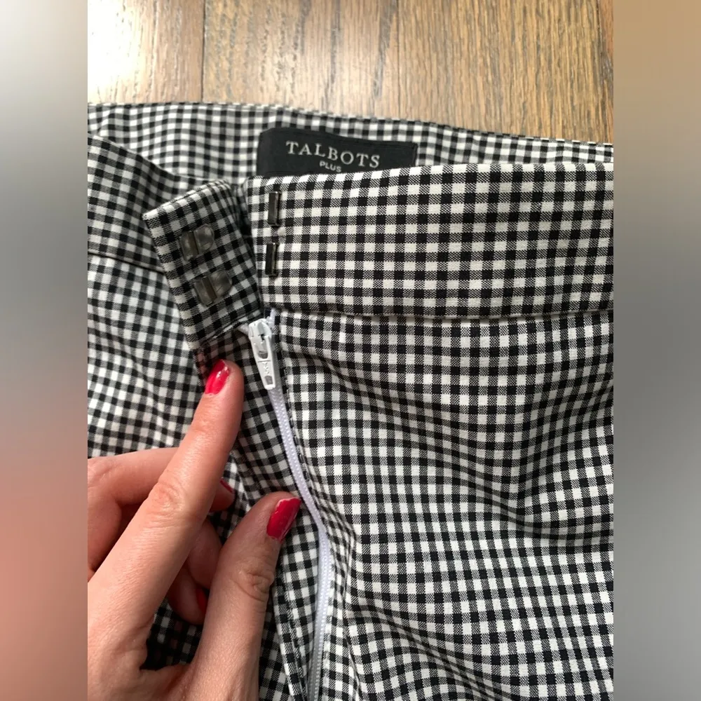 NWT Talbots plus 20W checkered gingham pants - Image 3